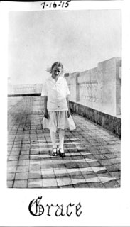 Grace, at the Wisconsin State Capitol, July 16, 1915.